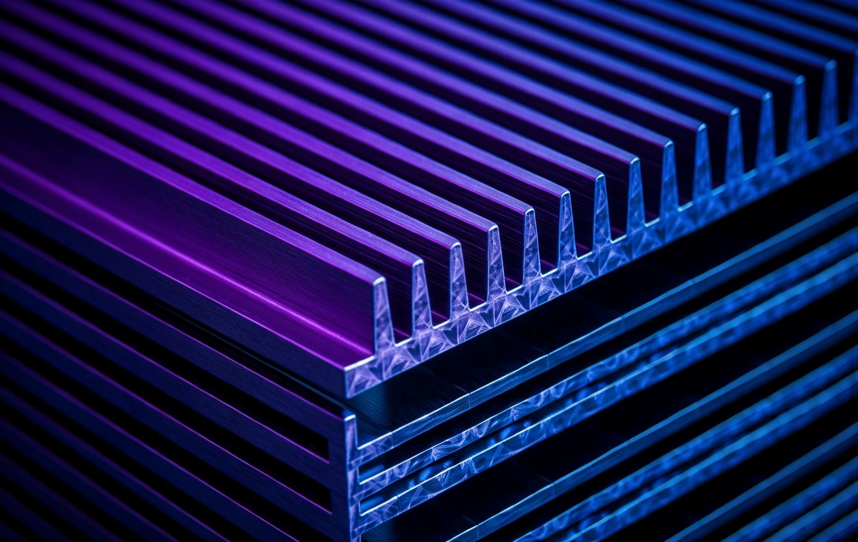 Kühlrippen technologischer Infrastruktur